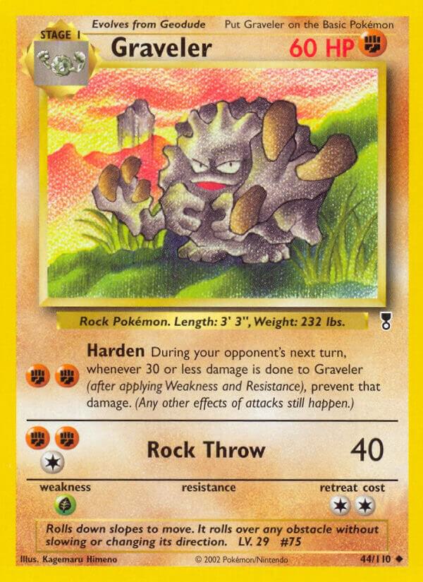 Graveler 044/110 card from Legendary Collection