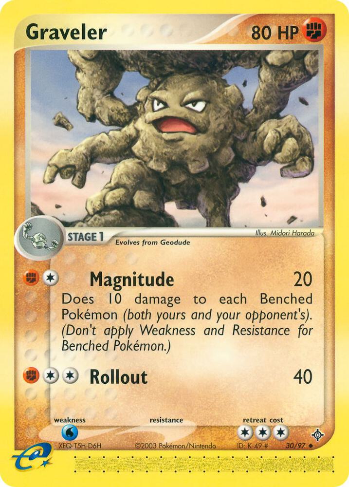 Graveler 30/97 card from Dragon