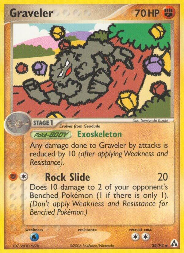 Graveler 34/92 card from Legend Maker