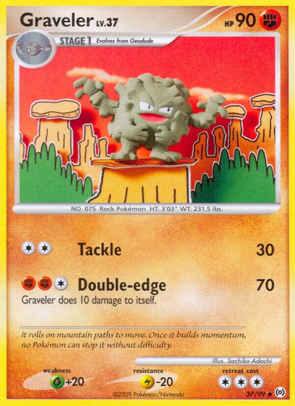 Graveler 37/99 card from Arceus