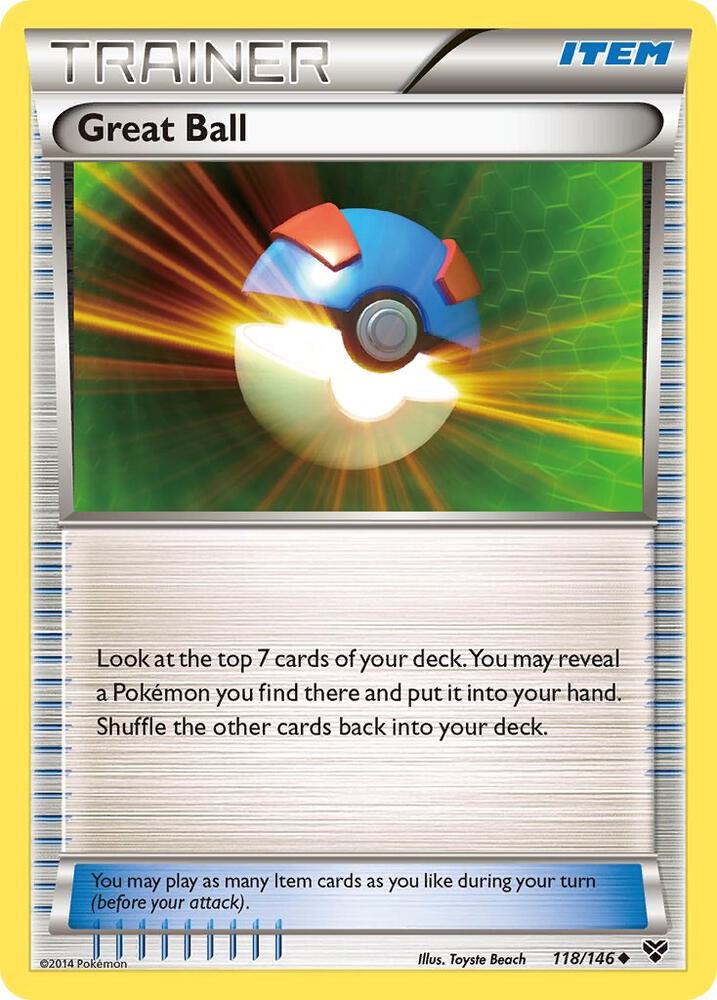 Great Ball 118/146 card from XY Base Set