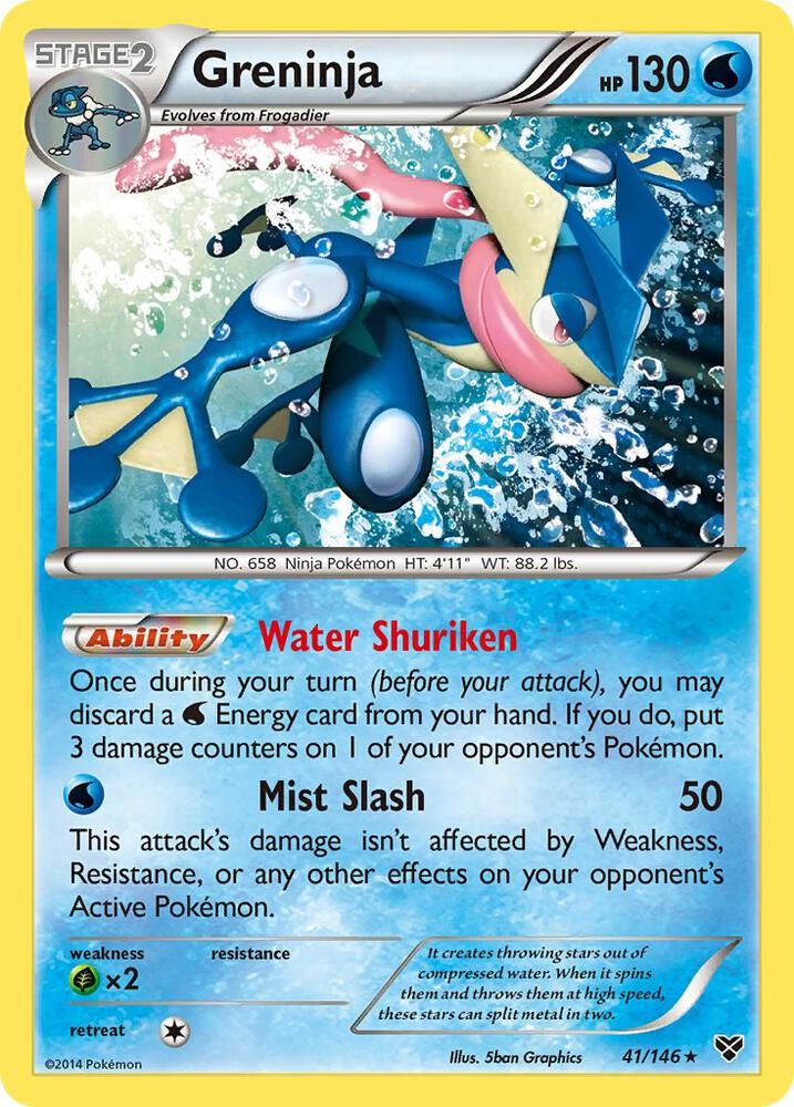 Greninja 41/146 card from XY Base Set