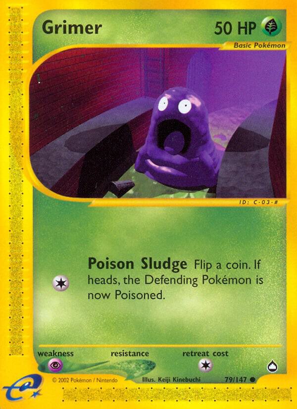 Grimer 079/147 card from Aquapolis