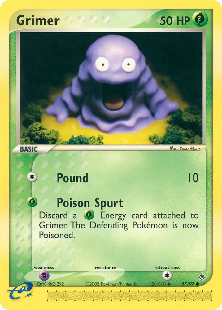 Grimer 57/97 card from Dragon