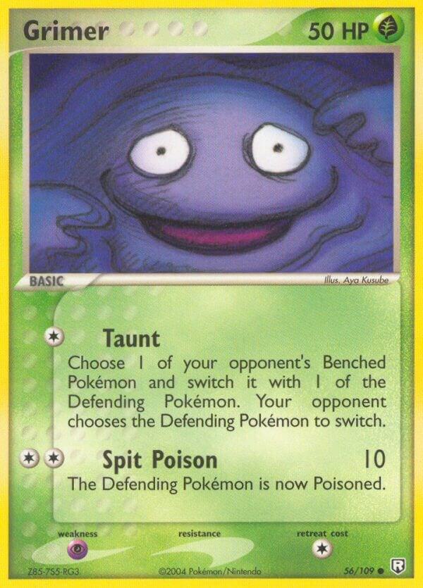 Grimer 56/109 card from Team Rocket Returns