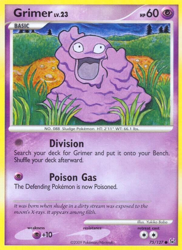 Grimer 75/127 card from Platinum