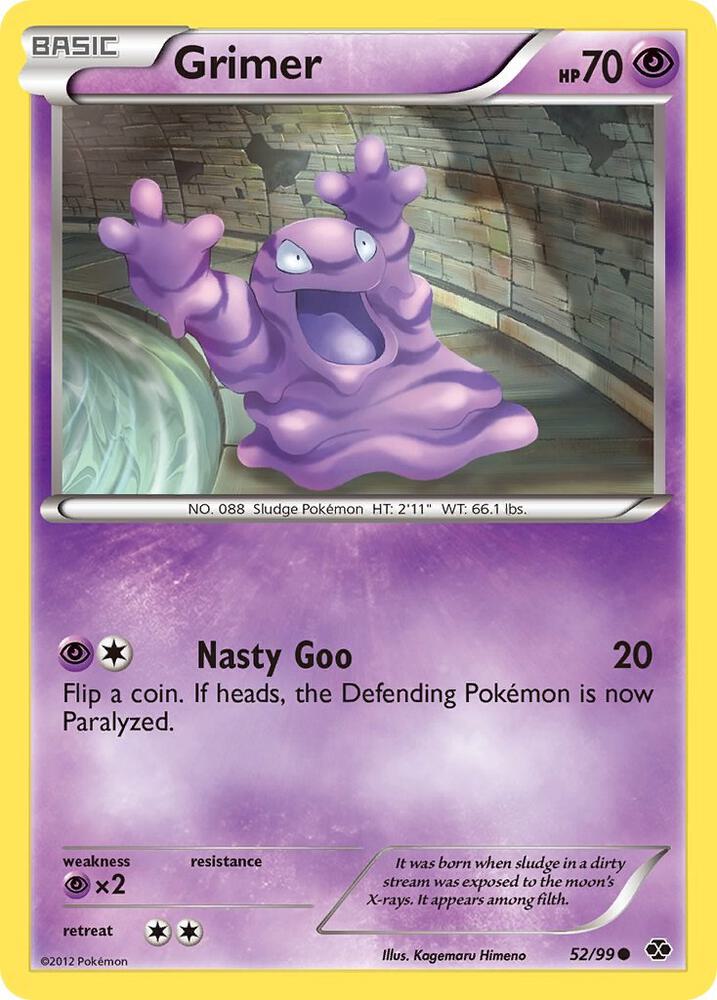 Grimer 52/99 card from Next Destinies
