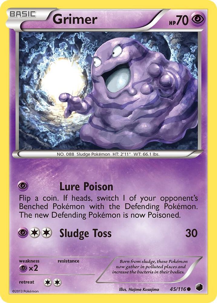 Grimer 45/116 card from Plasma Freeze
