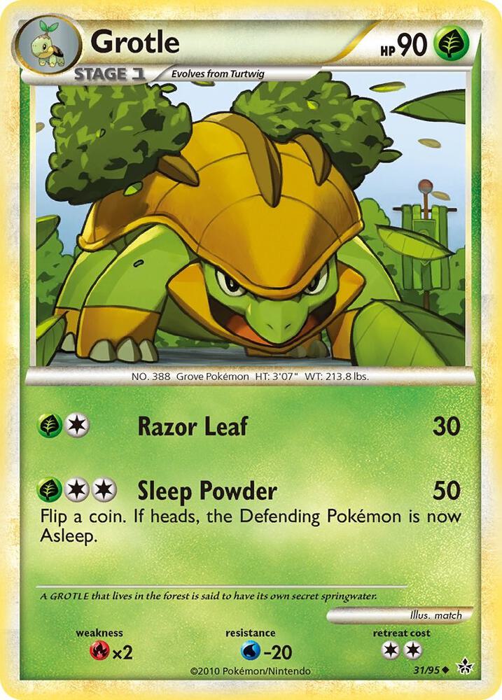 Grotle 31/95 card from Unleashed