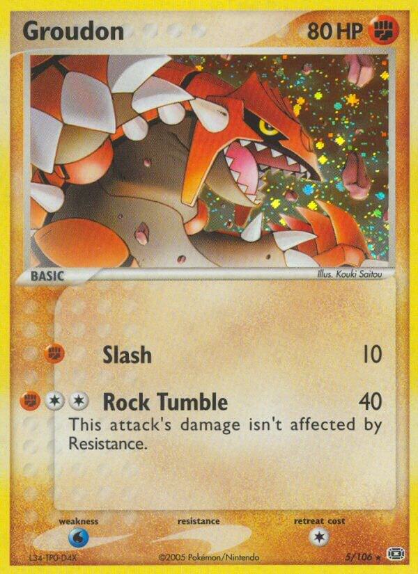 Groudon - 005/106 5/106 card from Emerald