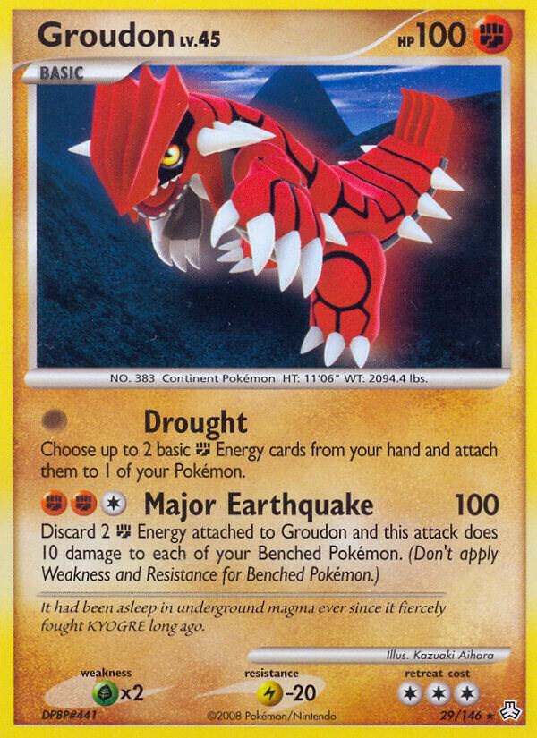 Groudon 29/146 card from Legends Awakened