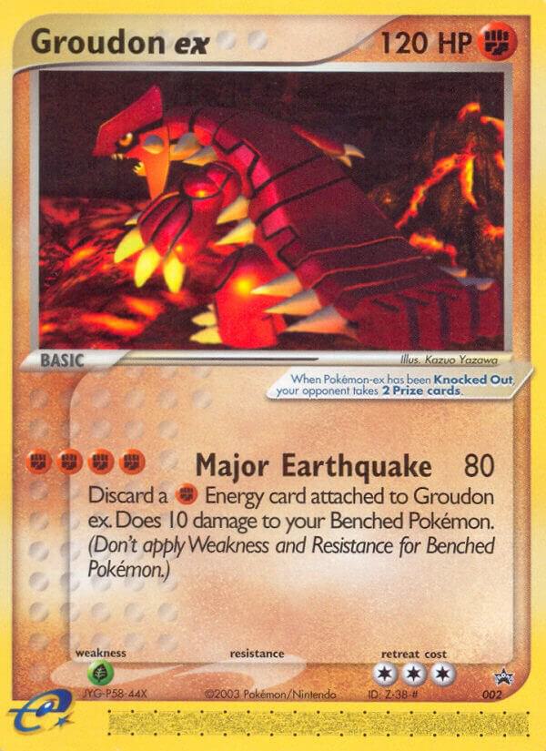 Groudon ex (Nintendo Power Magazine) 002 card from Nintendo Promos