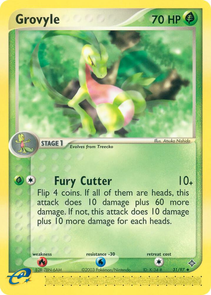 Grovyle 31/97 card from Dragon