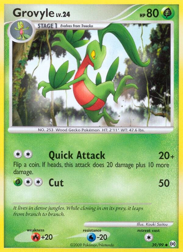 Grovyle (39) 39/99 card from Arceus