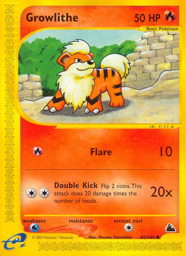 Growlithe 062/144 card from Skyridge