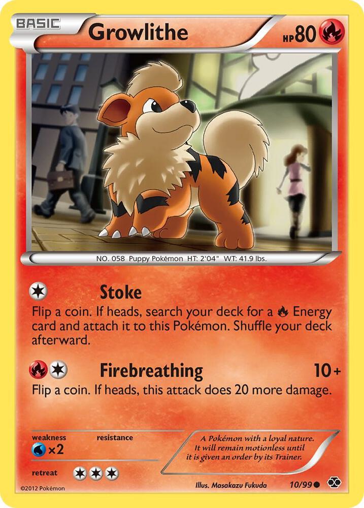 Growlithe (10) 10/99 card from Next Destinies