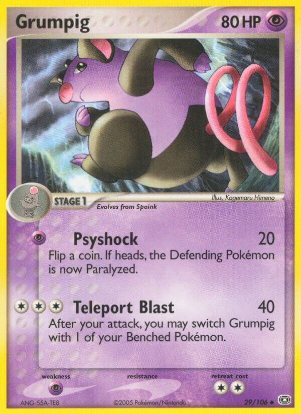 Grumpig - 029/106 29/106 card from Emerald