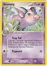 Grumpig 3/12 card from EX Trainer Kit 2: Plusle & Minun