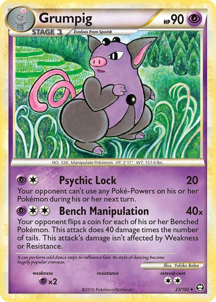 Grumpig 23/102 card from Triumphant