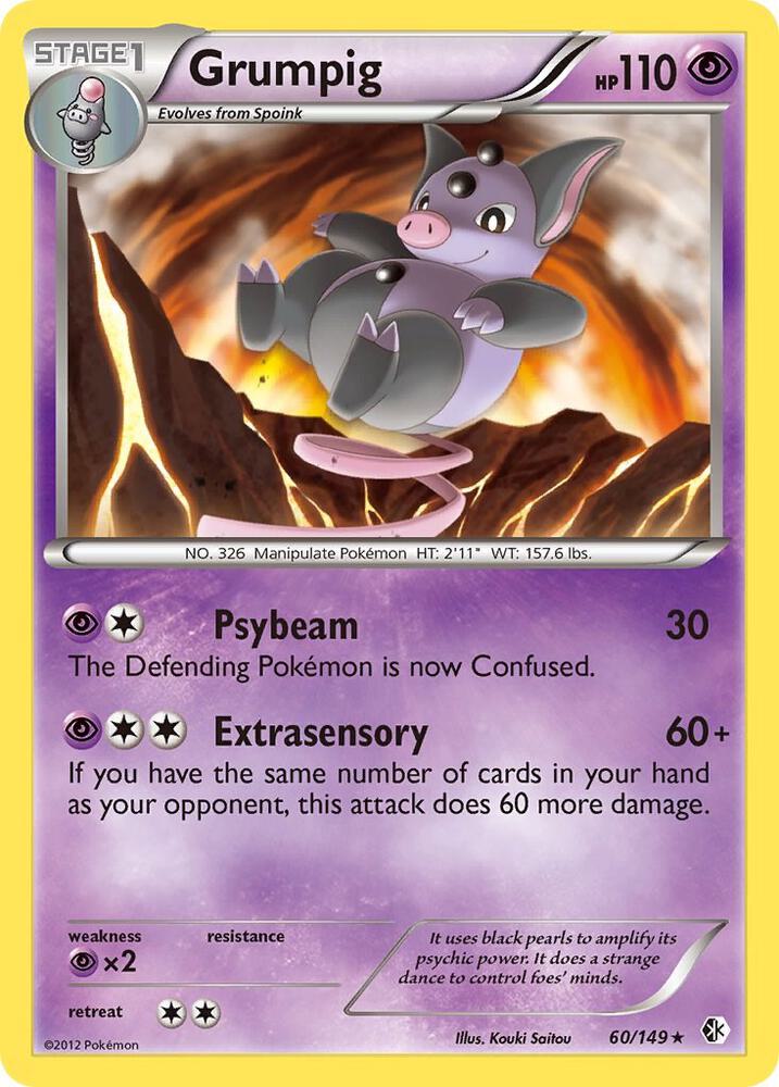Grumpig 60/149 card from Boundaries Crossed