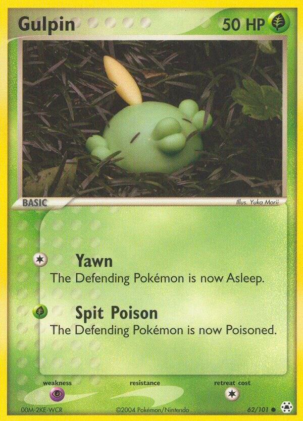 Gulpin 62/101 card from Hidden Legends