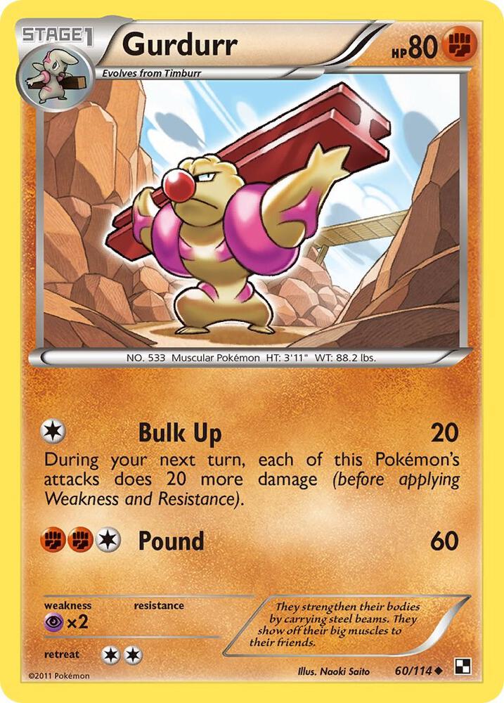 Gurdurr 60/114 card from Black and White