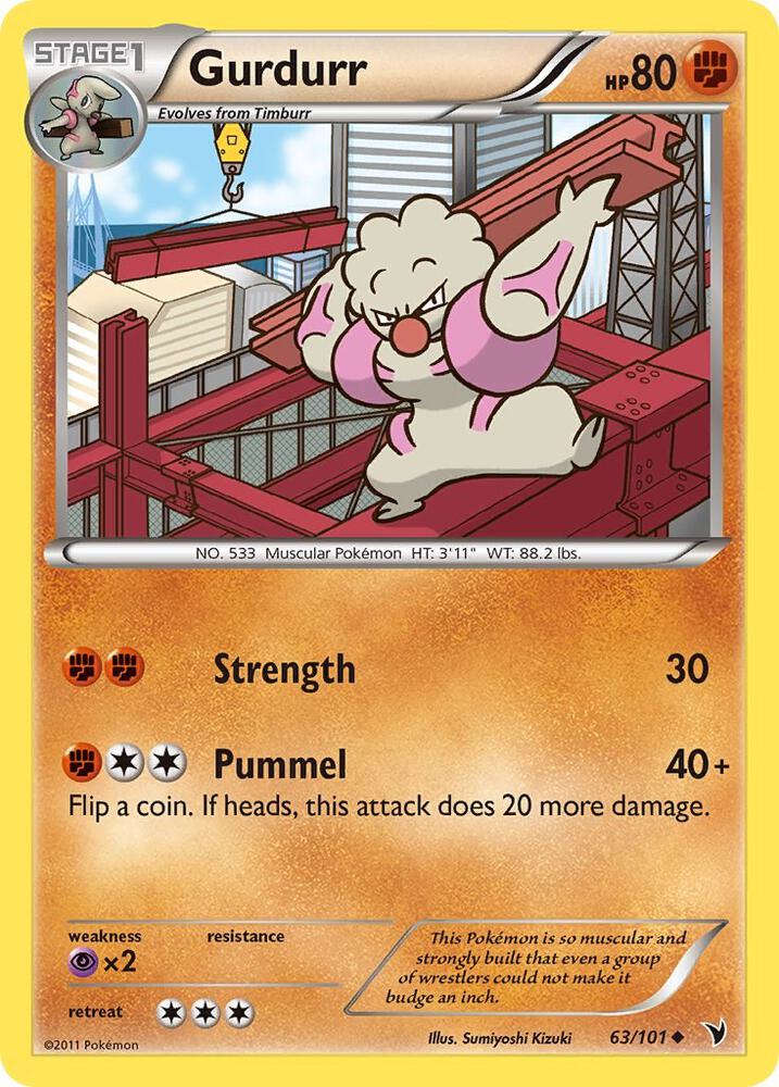Gurdurr 63/101 card from Noble Victories