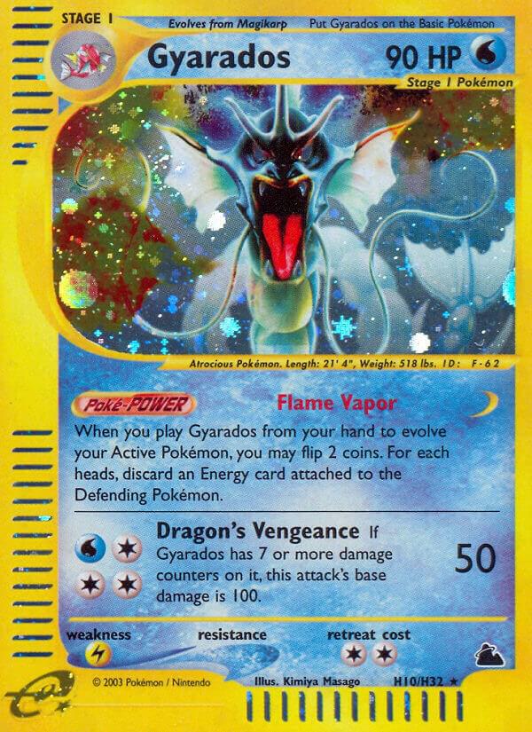 Gyarados (H10) H10/H32 card from Skyridge