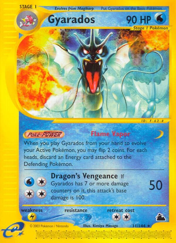 Gyarados (11) 011/144 card from Skyridge