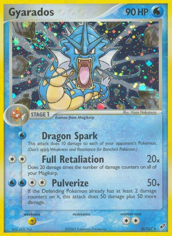 Gyarados 8/107 card from Deoxys