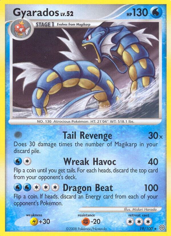 Gyarados 19/100 card from Stormfront