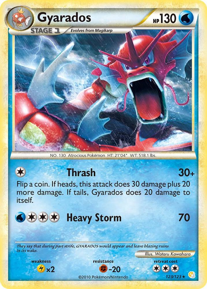 Gyarados (Red) 123/123 card from HeartGold SoulSilver