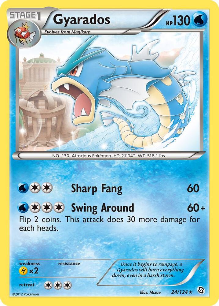 Gyarados 24/124 card from Dragons Exalted