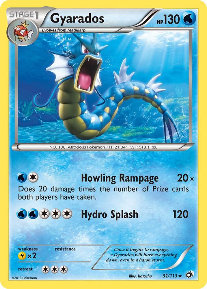 Gyarados 31/113 card from Legendary Treasures