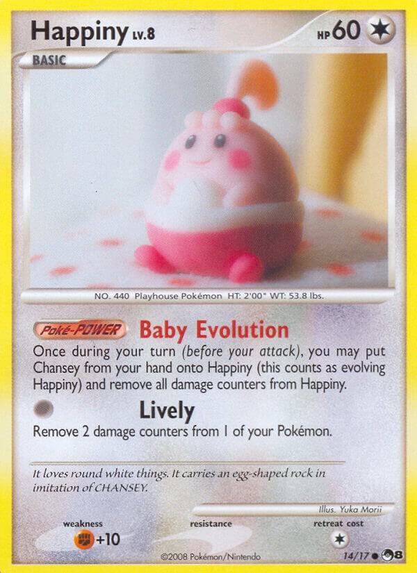 Happiny 014/017 card from POP Series 8