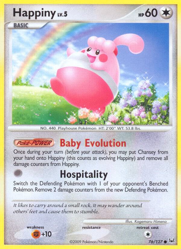 Happiny 76/127 card from Platinum