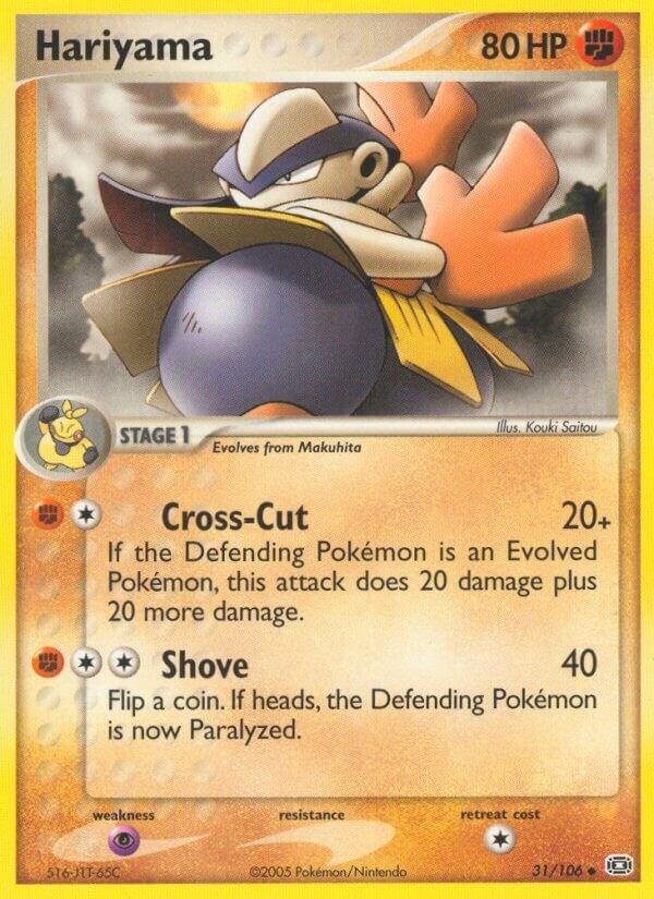 Hariyama 31/106 card from Emerald