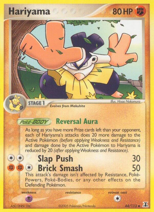 Hariyama 44/113 card from Delta Species