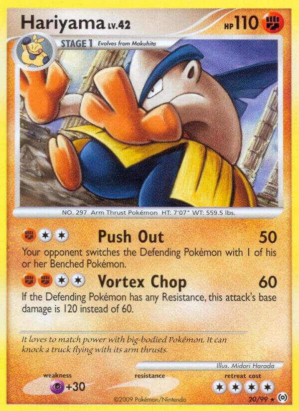 Hariyama 20/99 card from Arceus