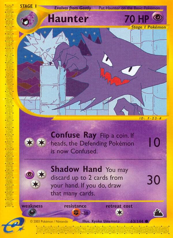 Haunter 063/144 card from Skyridge
