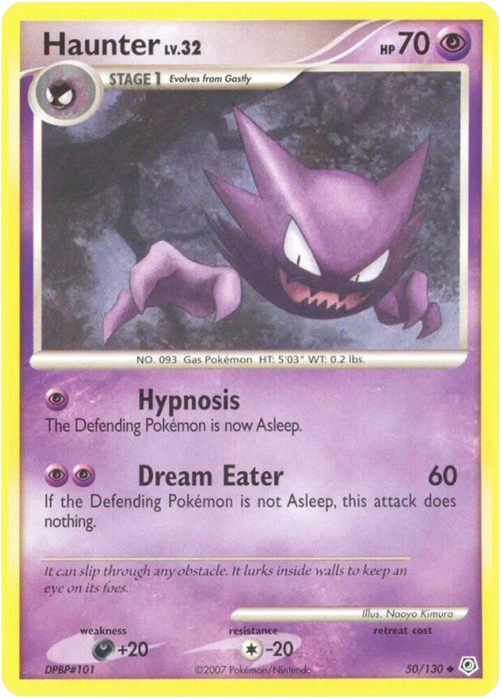 Haunter 50/130 card from Diamond and Pearl