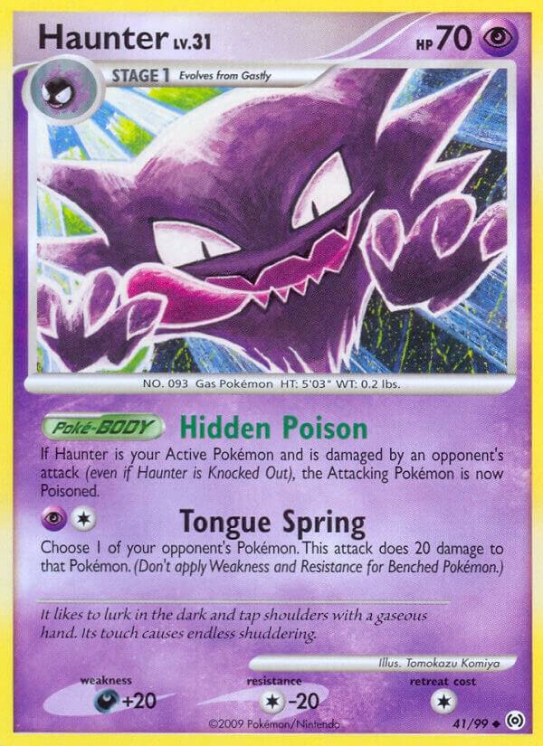 Haunter (41) 41/99 card from Arceus