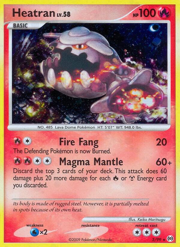 Heatran 3/99 card from Arceus