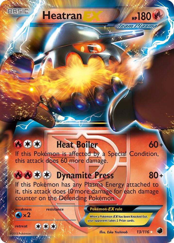 Heatran EX (Team Plasma) 13/116 card from Plasma Freeze