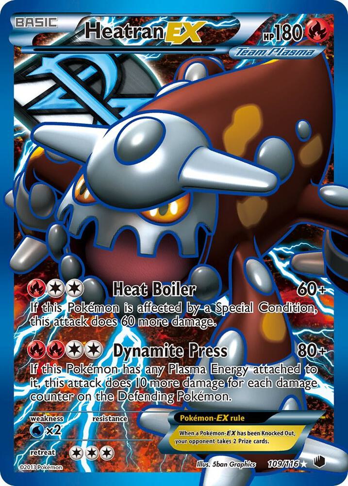Heatran EX (Team Plasma) (Full Art) 109/116 card from Plasma Freeze