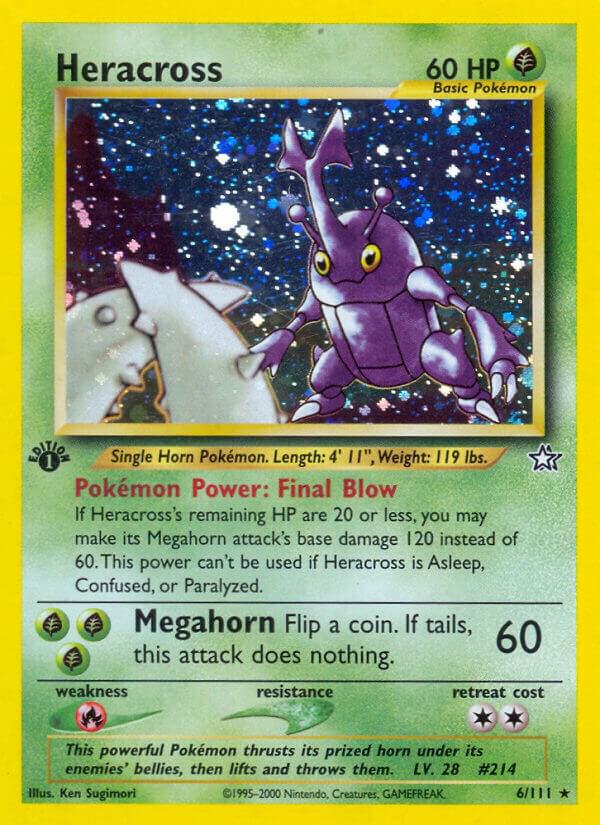 Heracross 006/111 card from Neo Genesis