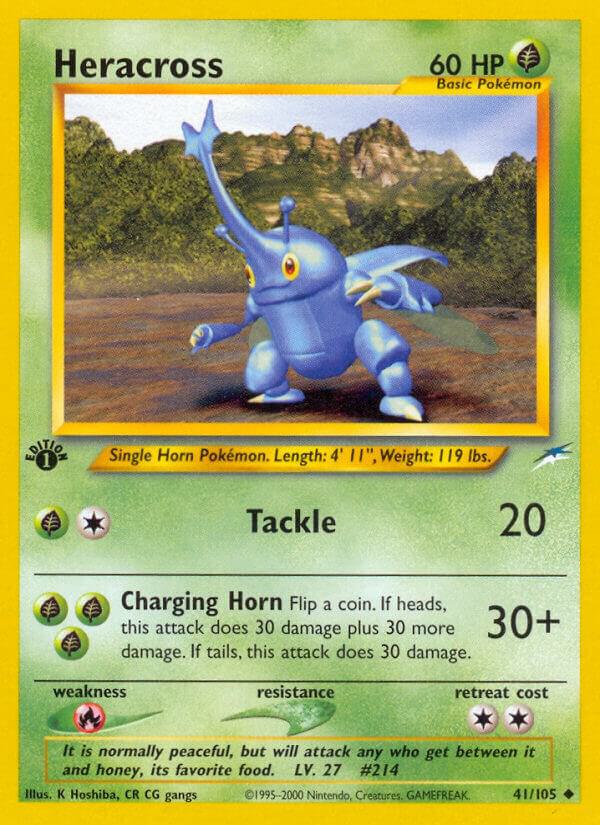 Heracross 041/105 card from Neo Destiny