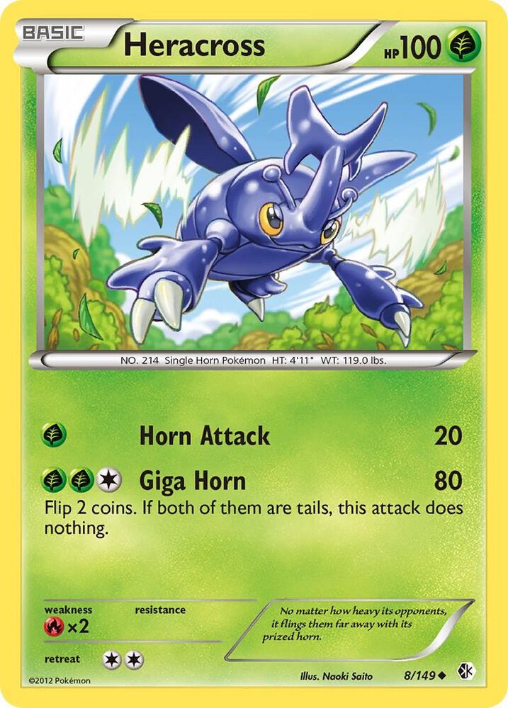 Heracross 8/149 card from Boundaries Crossed