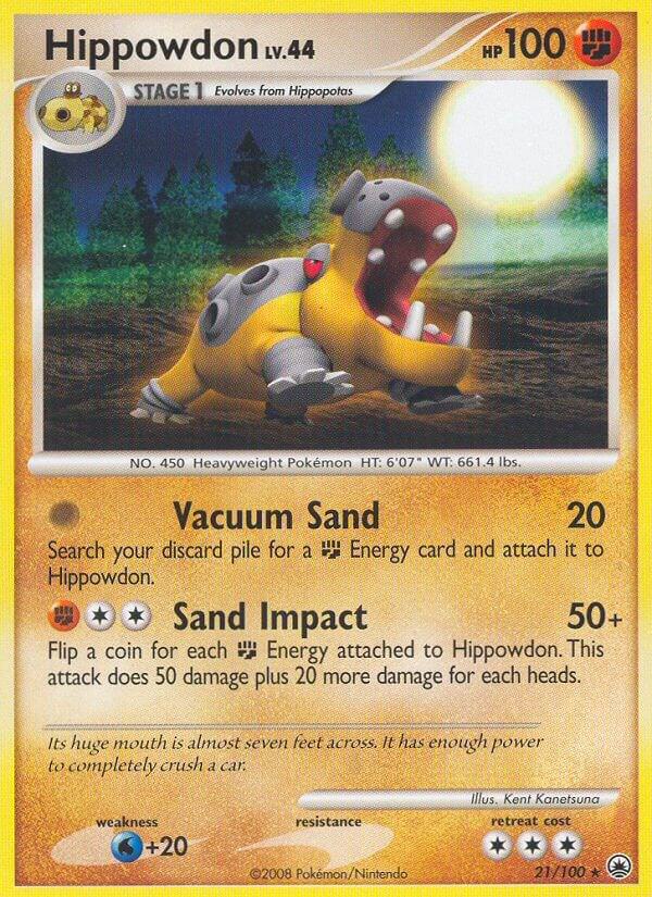 Hippowdon 21/100 card from Majestic Dawn