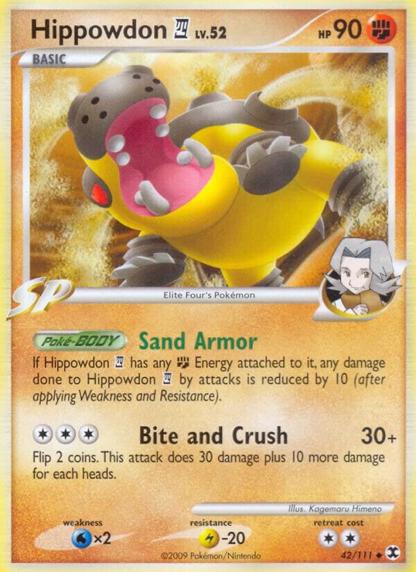 Hippowdon E4 42/111 card from Rising Rivals
